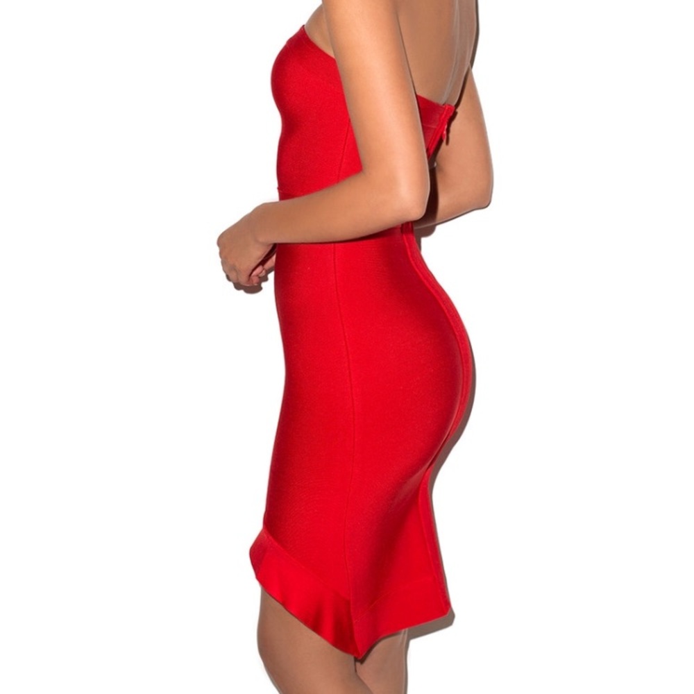 mistress rocks dress Red stretchy bodycon